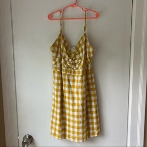 Forever 21 Plaid Yellow Dress